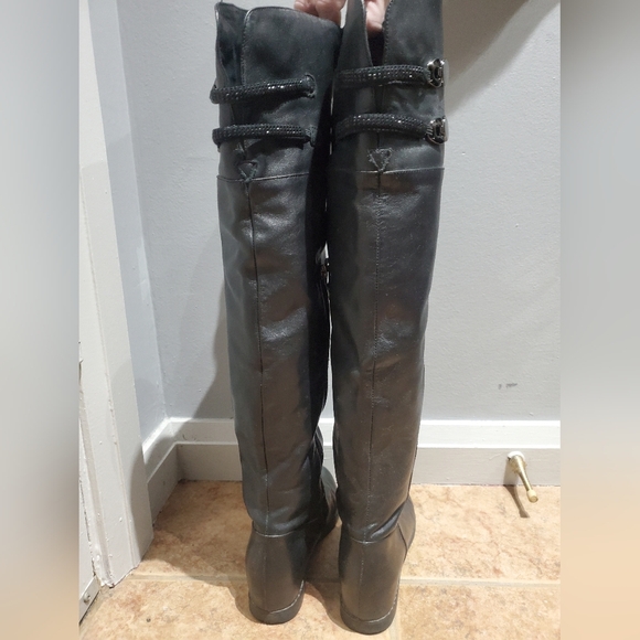 FONDBERYL- LEATHER OVER THE KNEE BOOTS - Picture 2 of 5